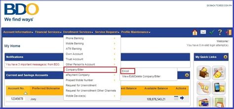 I am already enrolled in BDO Online Banking, how do I enroll in .